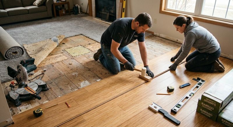 Bamboo Flooring Installation in Saint Paul, MN