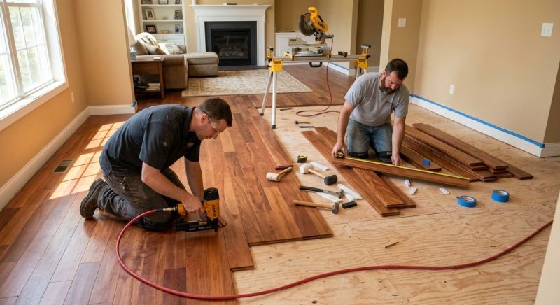 Cherry Floor Installation in Lakeville, MN