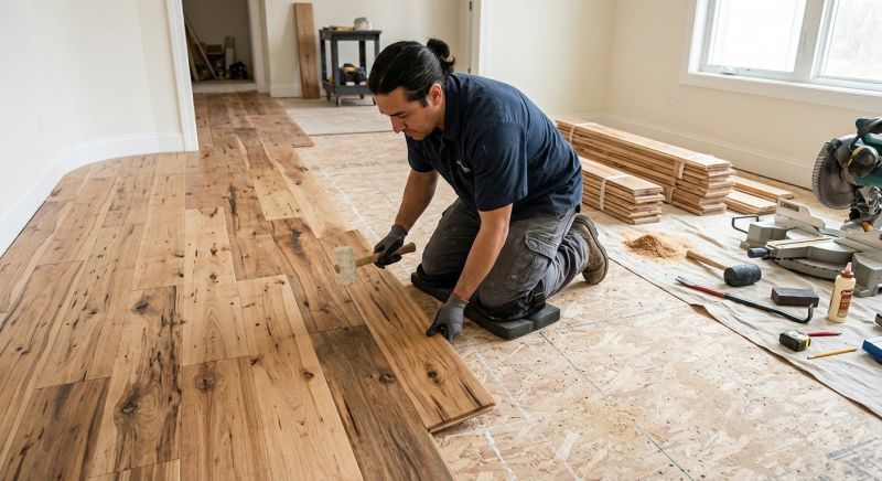Hickory Floor Installation in Saint Paul, MN