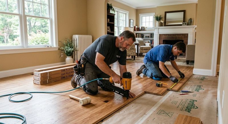 Oak Floor Installation in Minnetonka, MN