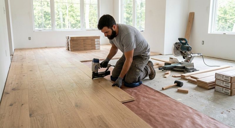 Oak Floor Installation in Prescott, WI