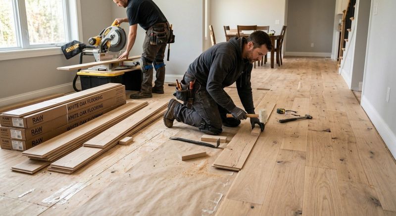 Oak Floor Installation in River Falls, WI