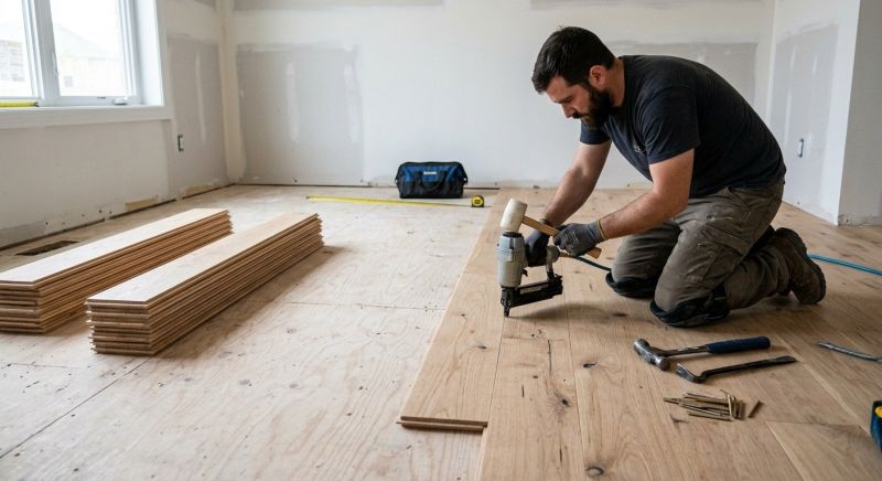 Oak Floor Installation in Savage, MN