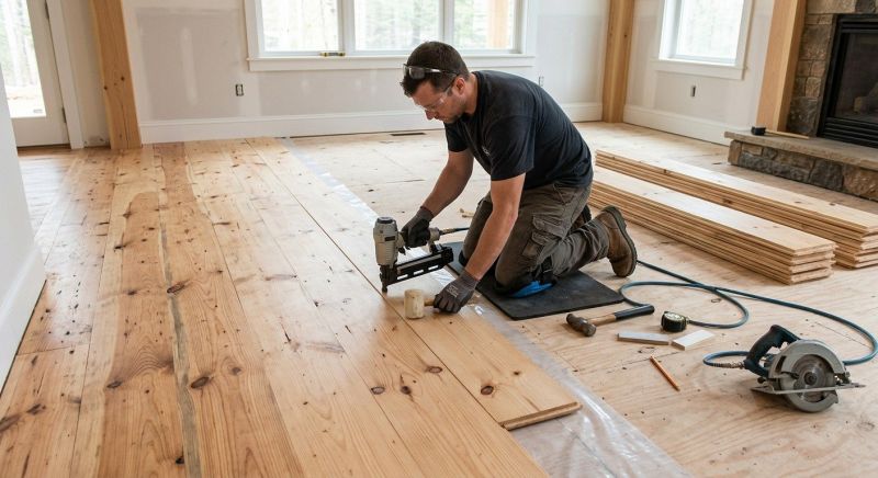Pine Floor Installation in Saint Paul, MN