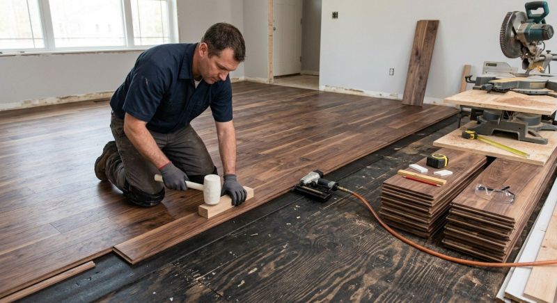 Walnut Flooring Installation in Saint Paul, MN