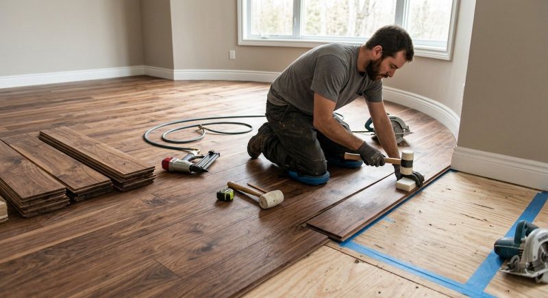Walnut Flooring Installation in Saint Paul, MN