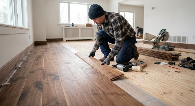 Walnut Flooring Installation in Saint Paul, MN