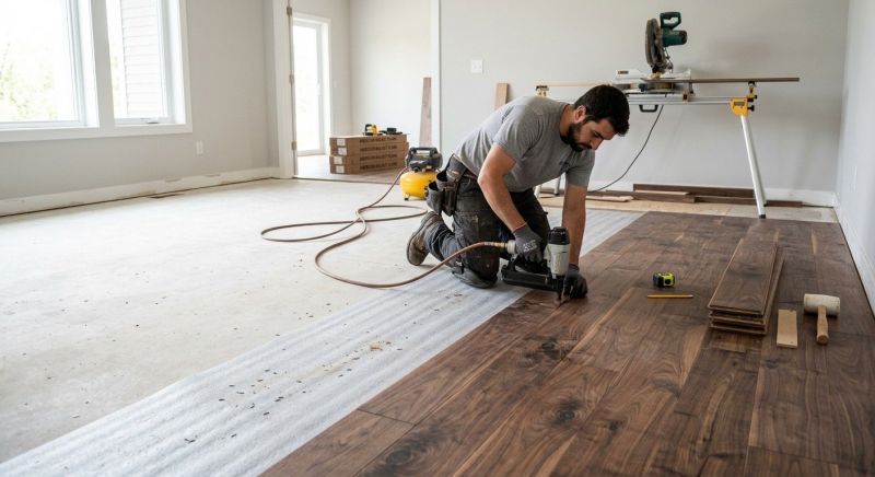 Walnut Flooring Installation in Saint Paul, MN