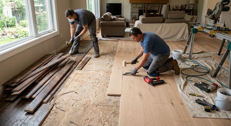 Wood Floor Replacement in Champlin, MN